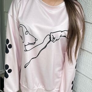 Dog Lover's Pink Sweatshirt